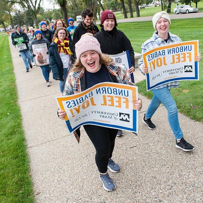Students at the North Dakota March for Life